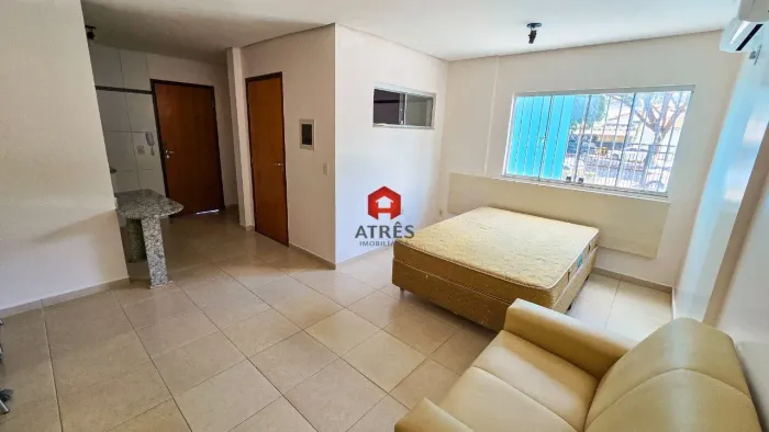 Flat mobiliado para locação com 35m² localizado no Setor Leste Universitário.