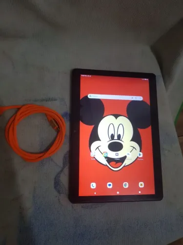 Tablet grandão + cabo top 32 gbs