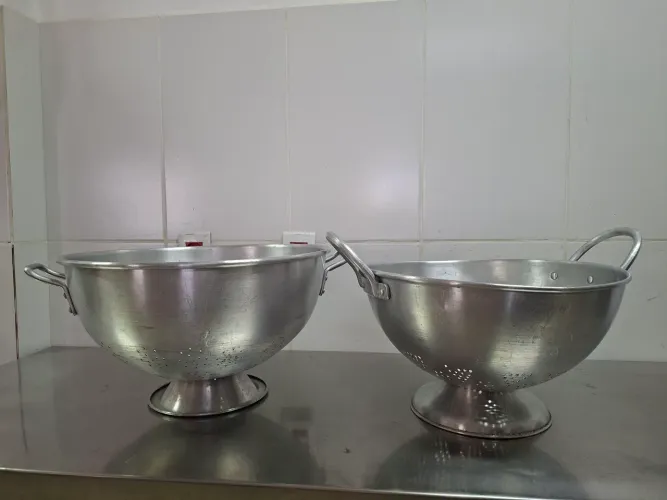 3 Escorredores Aluminio 47vm. 43cm, 42 cm