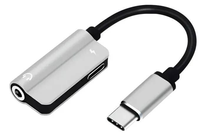 Adaptador Type-c Para P2 Fone + Alimentação Knup