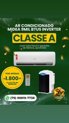 Ar condicionado Midea 9 mil BTUs inverter