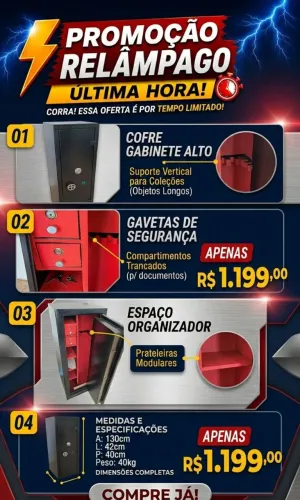 Cofre segurança residencial 