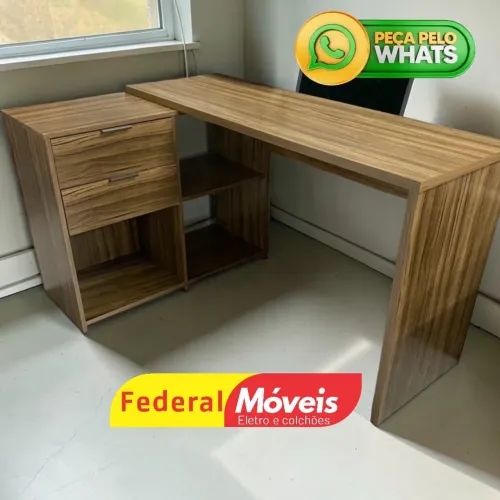 Escrivaninha Office 2 tipo de Montagem - Vem pra Federal