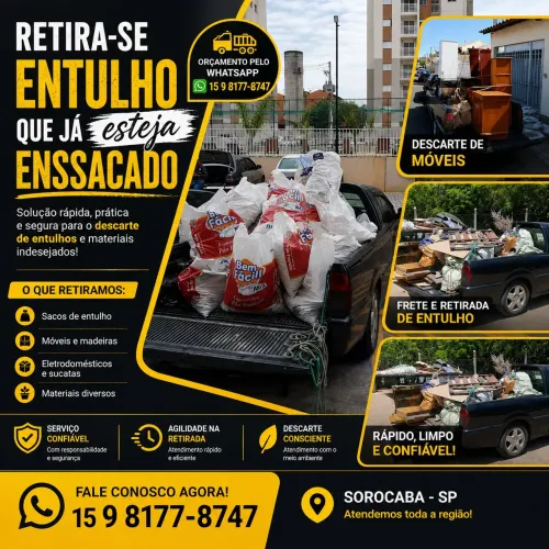 Liberte Espaço: Retiramos Seus Móveis velhos e entulhos