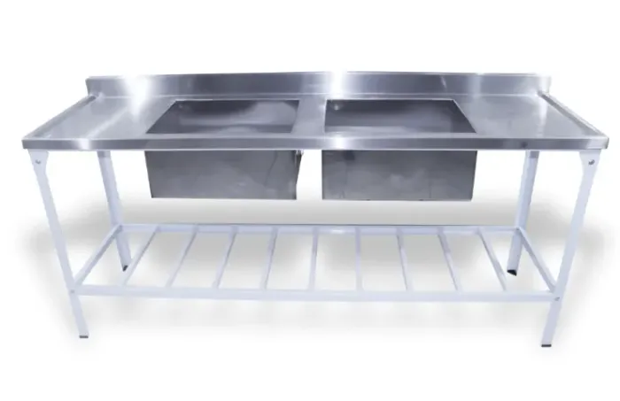 aln, Pia 02 cubas em inox 1.90m x 0.55cm Innal