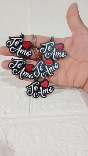 Kit 10 chaveiros Te amo | Dia dos Namorados | Em Atacado