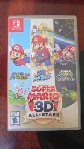 Super Mario All Stars 3d p/ Nintendo switch perfeito Mario 64, galaxy e sunshine