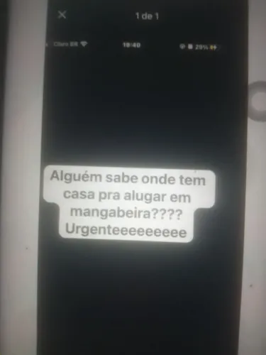 Alguém que sabe que onde tem casa ou kitnet para alugar em Mangabeira