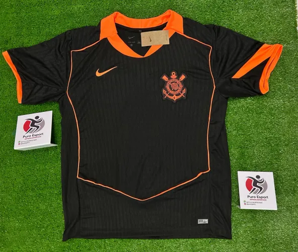Camisa do Corinthians preta com laranja