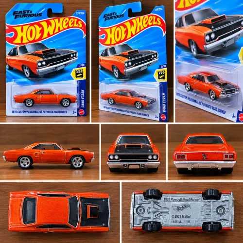 Hotwheels Velozes e Furiosos - 1970 Custom/Personnalisé Plymouth Road Runner