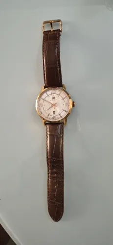 Relógio Masculino Tommy Hilfiger George 1710346 - Couro e Ouro Rosa