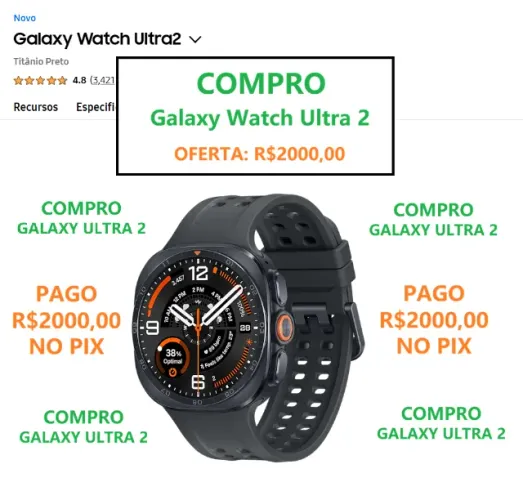Galaxy Watch Ultra2 - Oferta! Por favor, ler anúncio! 