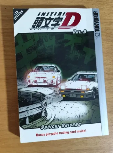 Initial D VOL 9 Manga original Tokyo POP americano em inglês