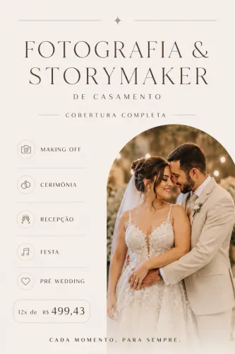 Fotografia e Storymaker de casamento 