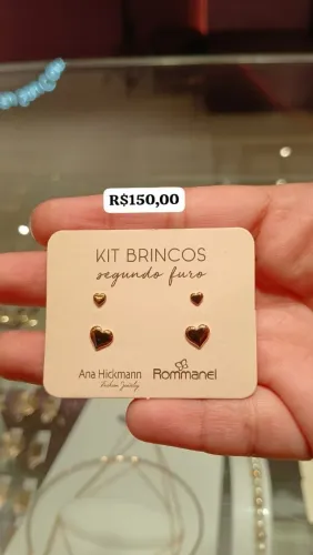 Kit brincos rommanel