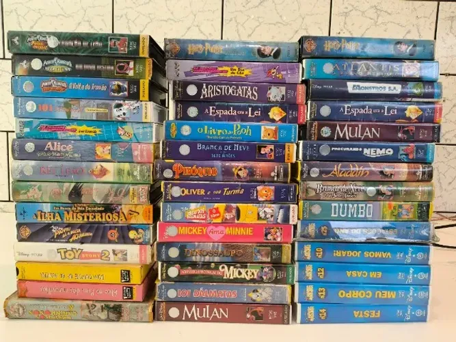 Fitas VHS Clássicas - Coleção Disney e Filmes Antigos (Dublados) - LEIA A DESCRIÇÃO