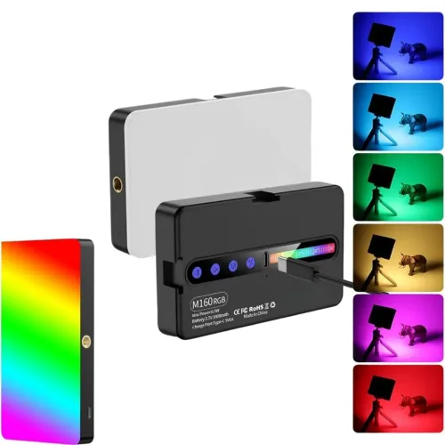 Iluminador de led RGB com bateria interna 