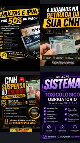 CNH - MULTAS - EXAMES - RESOLVEMOS SEU PROBLEMA