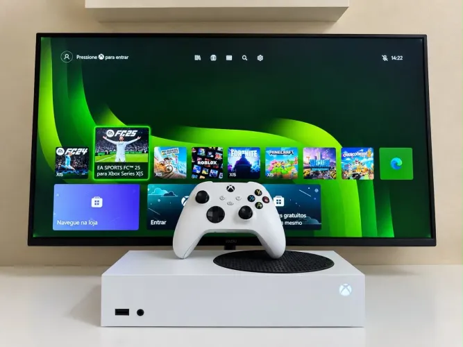 Vendo Xbox Séries S 512GB com controle caixa e cabos