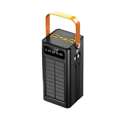 Carregador Portátil Power Bank Solar Turbo 50.000mah Rápido7 portas