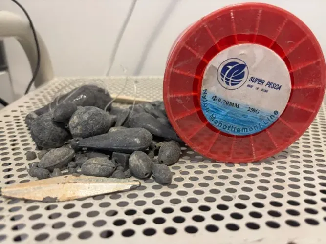 Carretel linha pesc 0,70 mm 500 mt, Chumbadas para pesca , diversos, 1,9 kg