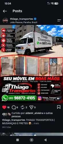 MUDANCAS DE JOAO PESSOA PARA TODO BRASIL