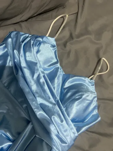 Vestido de festa azul Serenity