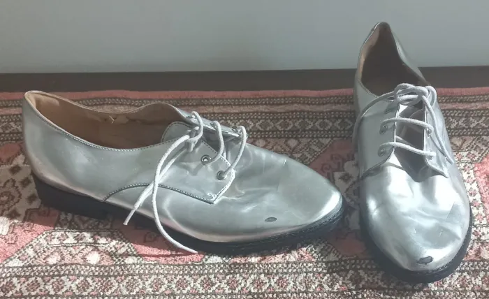 Mocassim Feminino Oxford Prata Arezzo n°37