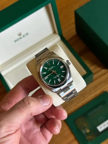 ROLEX OYSTER PERPETUAL GREEN