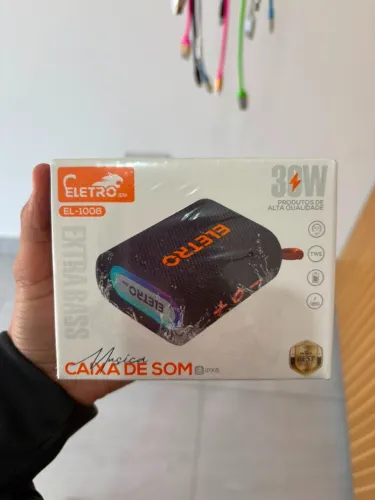 Caixa de Som Bluetooth Eletro EL-1006 30W - IPX6 Resistente à Água