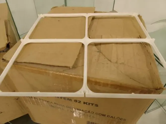 Tela plástica para decoração com balões