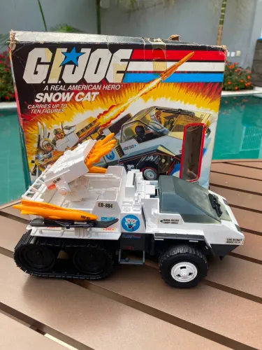 Gi Joe Snow Cat com Piloto Frostbite - 1985 - Comandos em ação