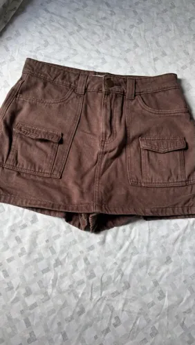 Shorts Saia Marrom Jeans- C&A