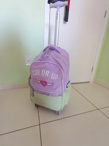Kit mochila infantil carrinho Color UP