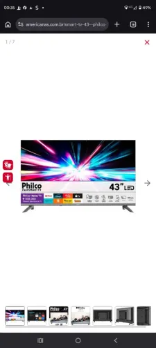 Tv smartv philco 