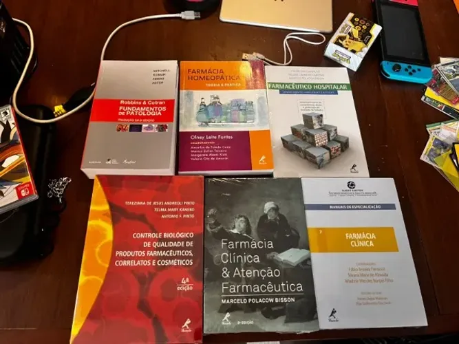 Kit de livros pra farmácia 6 em 1