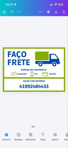 Fretes pequenos