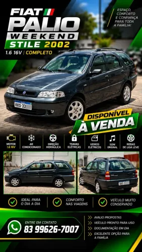 Fiat Palio Weekend Stile 1.6 MPI 16V 4P 2002