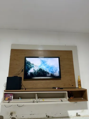 Painel de tv com rack