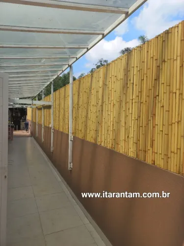 Cerca de bambu, privacidade com natureza!