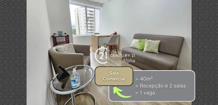 Sala, 40 m² - venda por R$ 370.000,00 ou aluguel por R$ 3.806,67/mês - Alphaville Industri