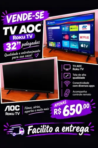 Tv Roku 32 polegadas