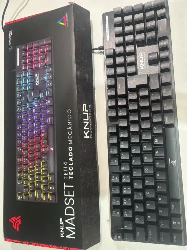 Teclado Knup Mecânico Gamer Switch Blue