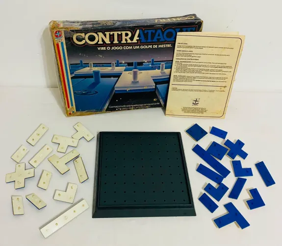 Antigo Jogo Contra-Ataque Estrela Anos 80 Completo Na Caixa