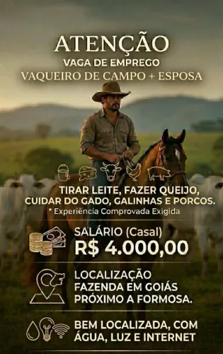 Vaqueiro fazenda em Goiás 