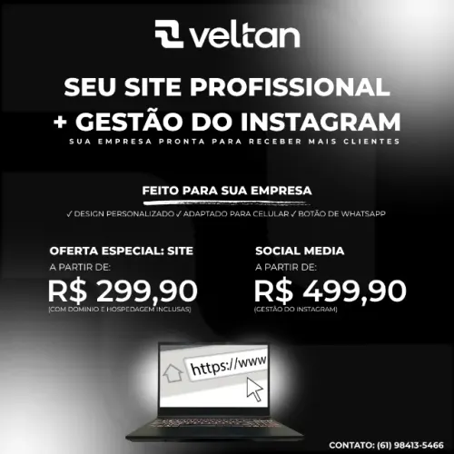 Criação de Sites e Gerenciamento de Instagram para as empresas