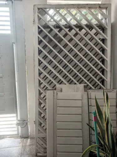 Portão de ferro 4 folhas 4mx2,50 m