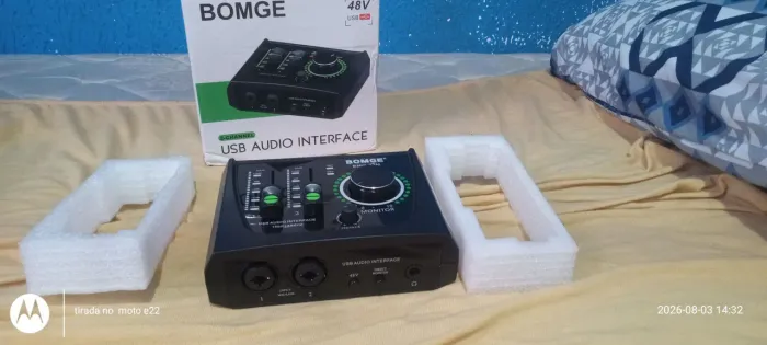 Interface de áudio bomge BMG 48v 24 bits