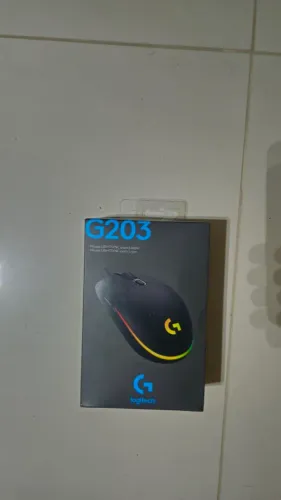 Mouse G203 preto Semi-novo