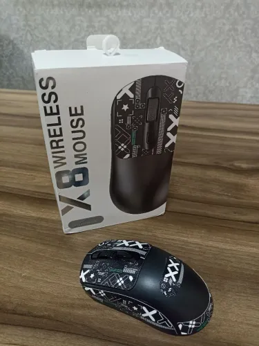 Mouse Gamer Wireless Warvank X8 - Alta Precisão, Design Ergonômico e Excelente Desempenho